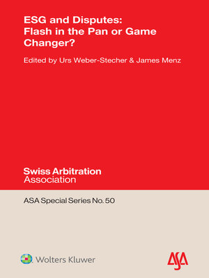 cover image of ESG and Disputes